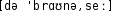 Grafik mit phonetischer Transkription des Belegs