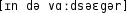 Grafik mit phonetischer Transkription des Belegs