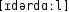 Grafik mit phonetischer Transkription des Belegs