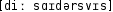 Grafik mit phonetischer Transkription des Belegs