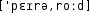 Grafik mit phonetischer Transkription des Belegs