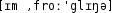 Grafik mit phonetischer Transkription des Belegs