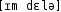 Grafik mit phonetischer Transkription des Belegs