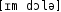 Grafik mit phonetischer Transkription des Belegs