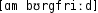 Grafik mit phonetischer Transkription des Belegs