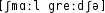 Grafik mit phonetischer Transkription des Belegs