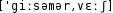 Grafik mit phonetischer Transkription des Belegs