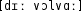 Grafik mit phonetischer Transkription des Belegs