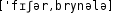 Grafik mit phonetischer Transkription des Belegs