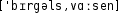 Grafik mit phonetischer Transkription des Belegs
