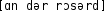 Grafik mit phonetischer Transkription des Belegs