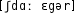 Grafik mit phonetischer Transkription des Belegs