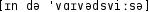 Grafik mit phonetischer Transkription des Belegs