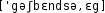 Grafik mit phonetischer Transkription des Belegs