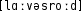 Grafik mit phonetischer Transkription des Belegs