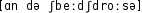 Grafik mit phonetischer Transkription des Belegs