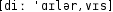 Grafik mit phonetischer Transkription des Belegs