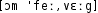 Grafik mit phonetischer Transkription des Belegs