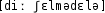 Grafik mit phonetischer Transkription des Belegs