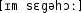 Grafik mit phonetischer Transkription des Belegs