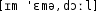 Grafik mit phonetischer Transkription des Belegs