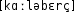 Grafik mit phonetischer Transkription des Belegs