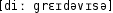 Grafik mit phonetischer Transkription des Belegs
