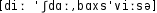 Grafik mit phonetischer Transkription des Belegs