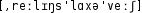 Grafik mit phonetischer Transkription des Belegs