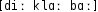 Grafik mit phonetischer Transkription des Belegs