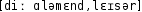 Grafik mit phonetischer Transkription des Belegs