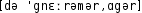 Grafik mit phonetischer Transkription des Belegs