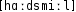 Grafik mit phonetischer Transkription des Belegs