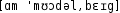 Grafik mit phonetischer Transkription des Belegs
