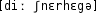 Grafik mit phonetischer Transkription des Belegs