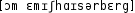 Grafik mit phonetischer Transkription des Belegs