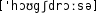 Grafik mit phonetischer Transkription des Belegs