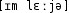 Grafik mit phonetischer Transkription des Belegs