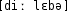 Grafik mit phonetischer Transkription des Belegs