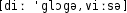 Grafik mit phonetischer Transkription des Belegs