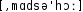 Grafik mit phonetischer Transkription des Belegs