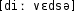 Grafik mit phonetischer Transkription des Belegs