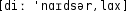 Grafik mit phonetischer Transkription des Belegs