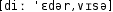 Grafik mit phonetischer Transkription des Belegs