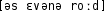 Grafik mit phonetischer Transkription des Belegs