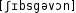 Grafik mit phonetischer Transkription des Belegs