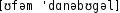 Grafik mit phonetischer Transkription des Belegs
