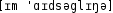 Grafik mit phonetischer Transkription des Belegs