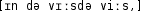 Grafik mit phonetischer Transkription des Belegs