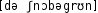 Grafik mit phonetischer Transkription des Belegs
